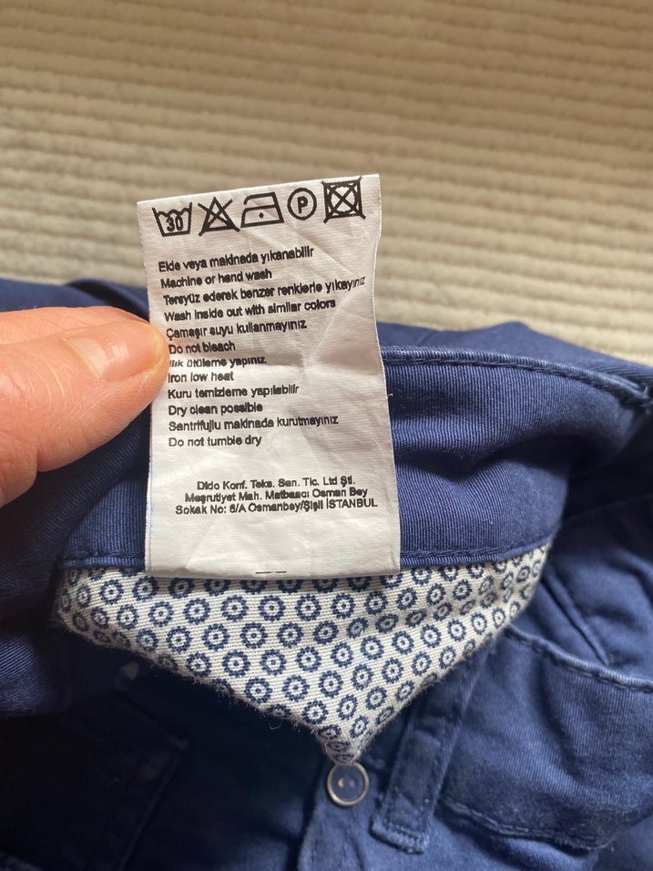 Erkek  kanvas pantolon. Avva marka - Görsel 4