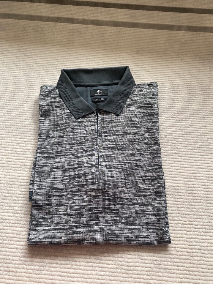 Gri Erkek Polo Yaka Kısa Kollu Tişört - Görsel 5