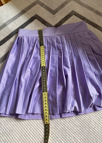 Lila Pilili Midi Etek - Görsel 2