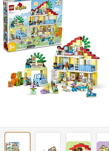 Beden Lego Duplo 3ü 1 arada aile evi