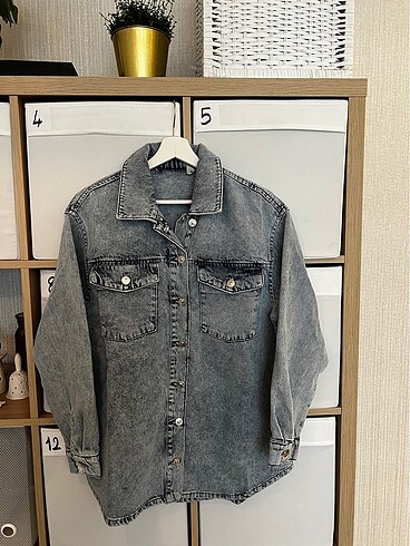 Denım oversize çeket/gömlek