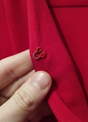 42 Beden kırmızı Renk Koton Kadın Uzun Tulum
