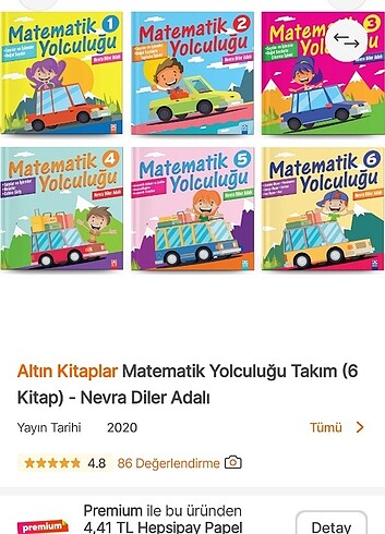 Matematik yolculuğu 6 kitap takım 