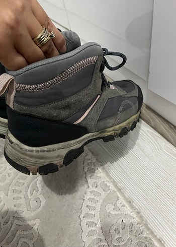 39 Beden gri Renk Gri Bağcıklı Spor Botu