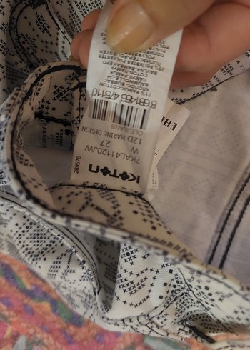 27 Beden koton pantolon