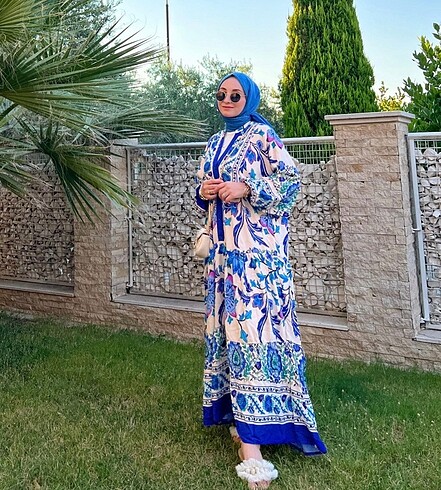 Diğer Tesettür elbise mor renk