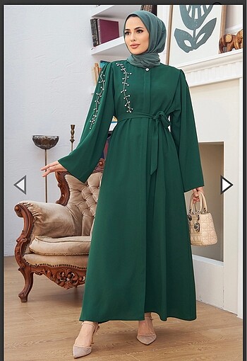 Taşlı abaya ferace