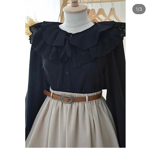 Eminos butik brode bluz dantel yaka