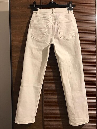 xs Beden beyaz Renk Asos kalın beyaz kot pantolon
