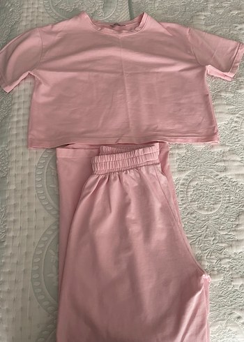 Loose Fit Pembe Eşofman Takım