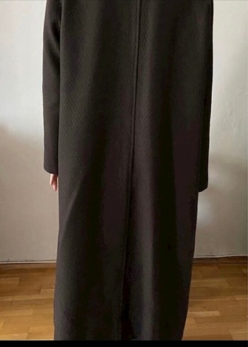 l Beden kahverengi Renk Düğmeli Kahverengi Uzun Kadın Kaban