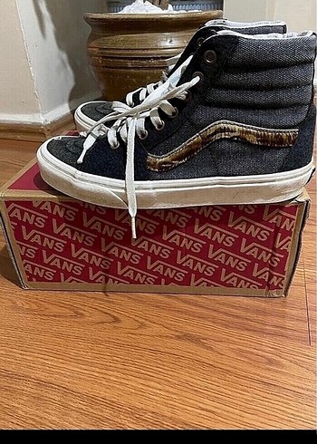 40 Beden Siyah Beyaz Vans Sneakers Kadın Spor Ayakkabı