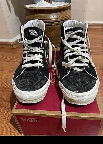 Siyah Beyaz Vans Sneakers Kadın Spor Ayakkabı