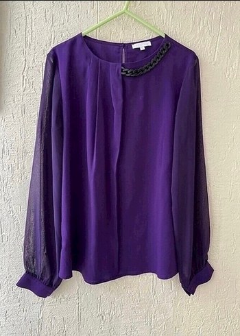 Zincir Detaylı Uzun Kollu Bluz - Görsel 3