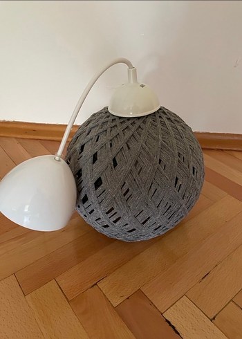 Gri Örgü Desenli avize - Görsel 2