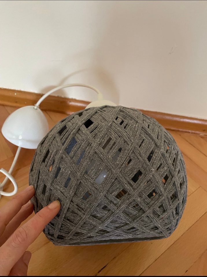 Gri Örgü Desenli avize - Görsel 3