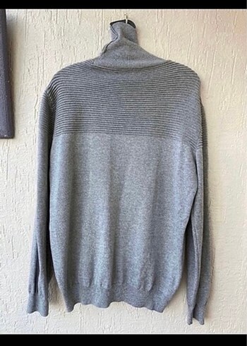 Gri Boğazlı erkek kazağı - Görsel 2