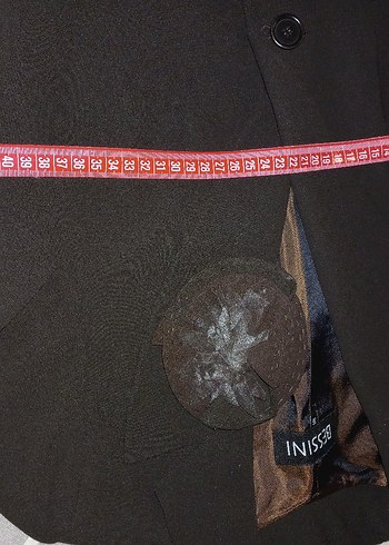 Bessini Kahverengi Kemerli Kadın Blazer Ceket