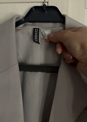 xs Beden Düğmeli Kısa Bej Kadın Blazer Ceket
