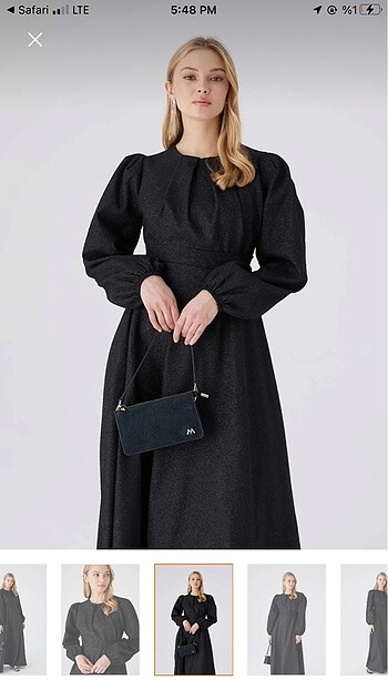 38 Beden siyah Renk manuka jakarlı abiye elbise
