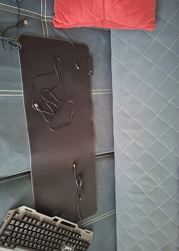 Renkli LED Işıklı Mekanik Klavye +mause + mauspad - Görsel 4