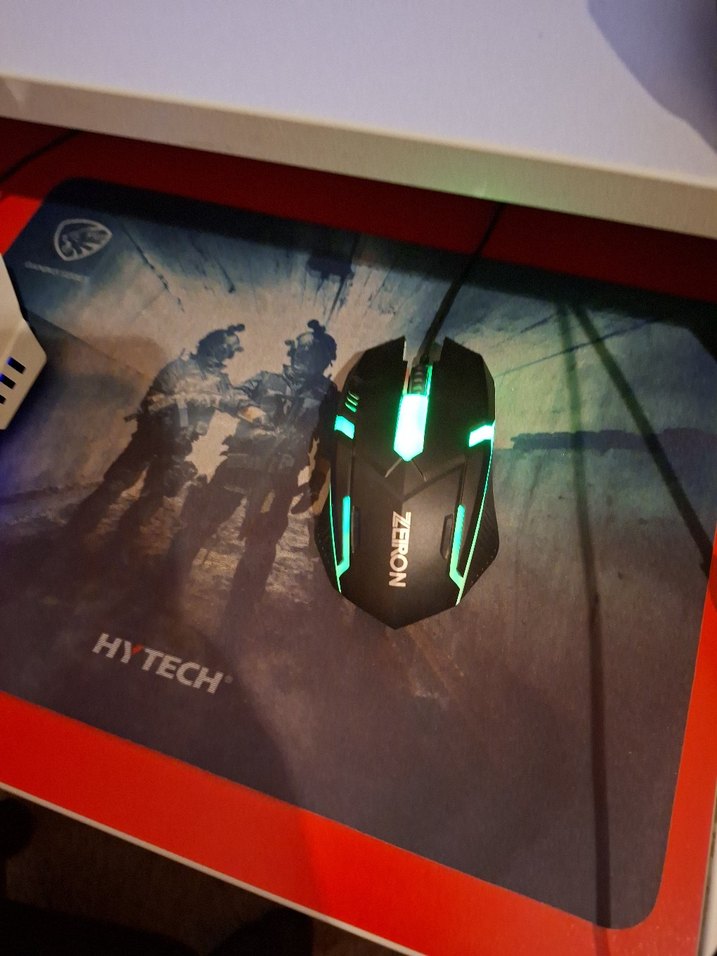 Renkli LED Işıklı Mekanik Klavye +mause + mauspad - Görsel 5