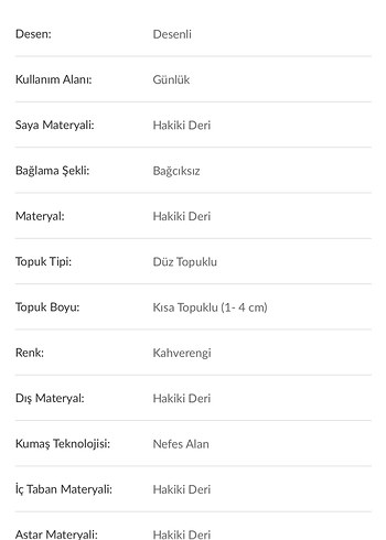 40 Beden Kahverengi Gerçek Deri Bot