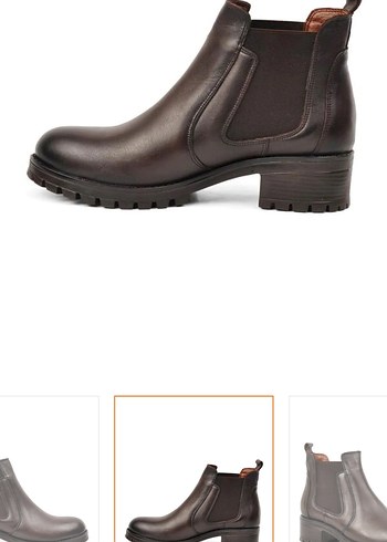 Kahverengi Gerçek Deri Bot - Görsel 3