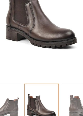 Kahverengi Gerçek Deri Bot - Görsel 4