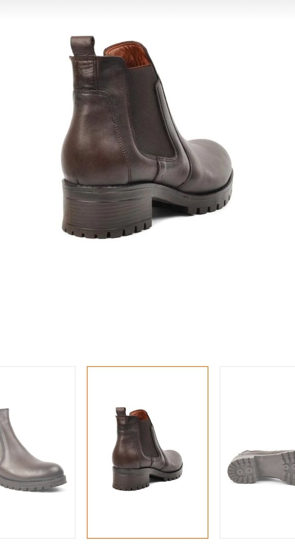 Kahverengi Gerçek Deri Bot - Görsel 5