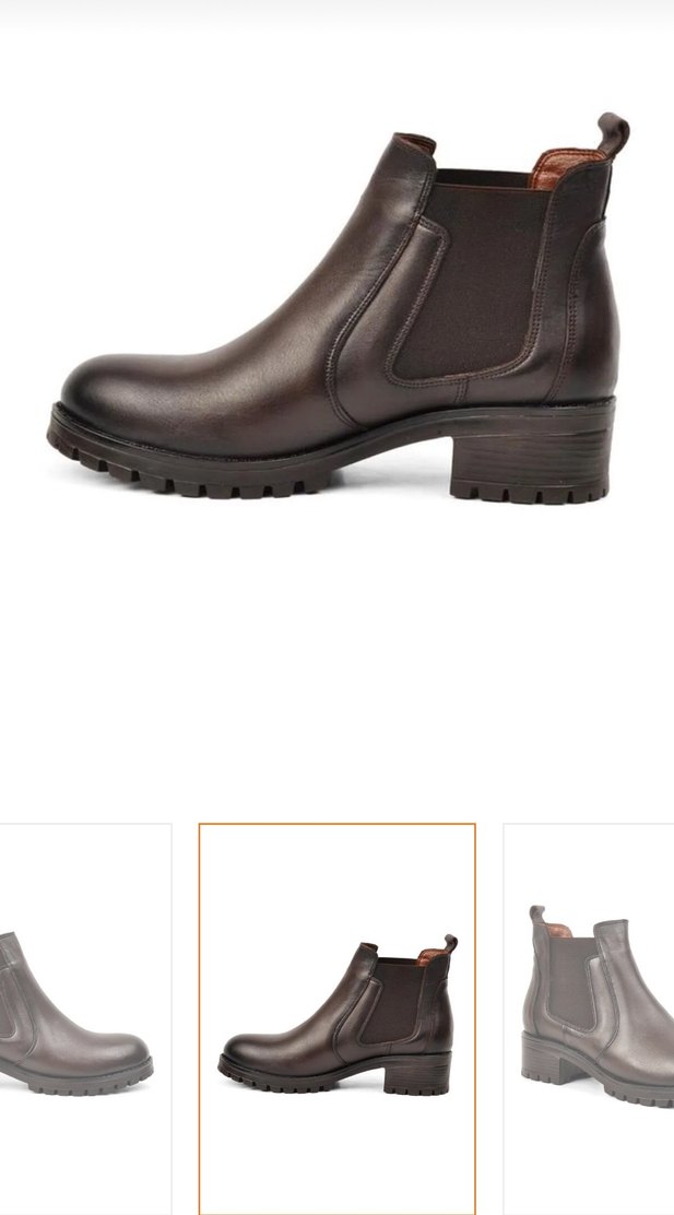 Kahverengi Gerçek Deri Bot - Görsel 3