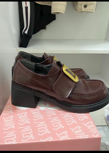 Cırt-cırtlı toka detaylı loafer - Görsel 5