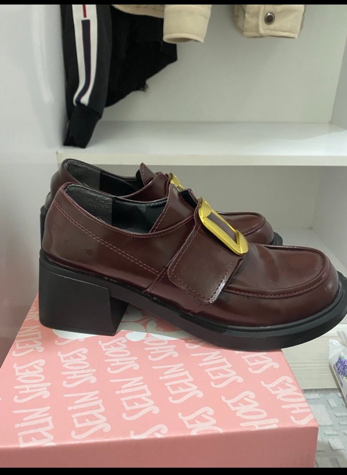 Cırt-cırtlı toka detaylı loafer - Görsel 5