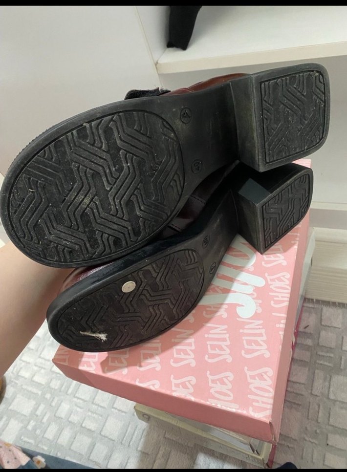 Cırt-cırtlı toka detaylı loafer - Görsel 3