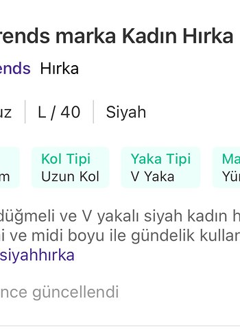 Düğmeli Siyah Uzun Kollu Kadın Hırka - Görsel 5