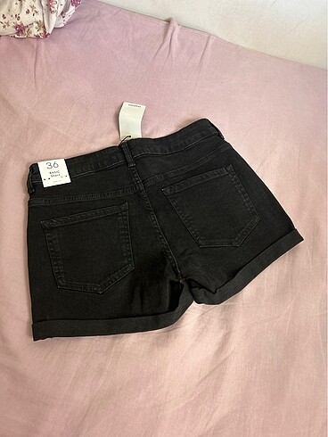 Mango Mango siyah denim şort
