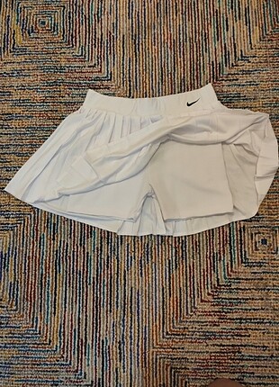 m Beden Nike Pileli Şortlu Tenis Eteği Dalgıç Kumaş #nike #tenis #etek #