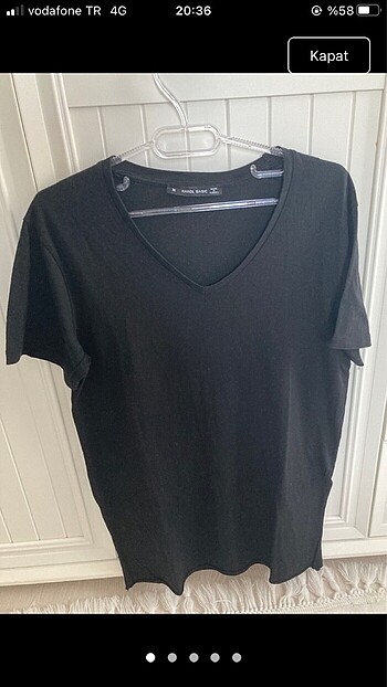 V yaka T-shirtler