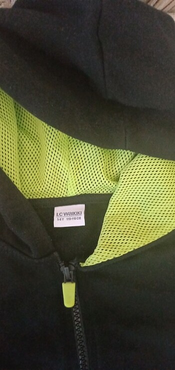 Kapşonlu penye hırka  - Görsel 2