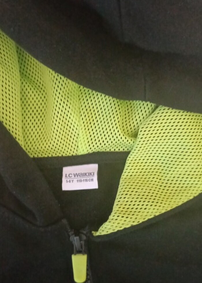 Kapşonlu penye hırka  - Görsel 2