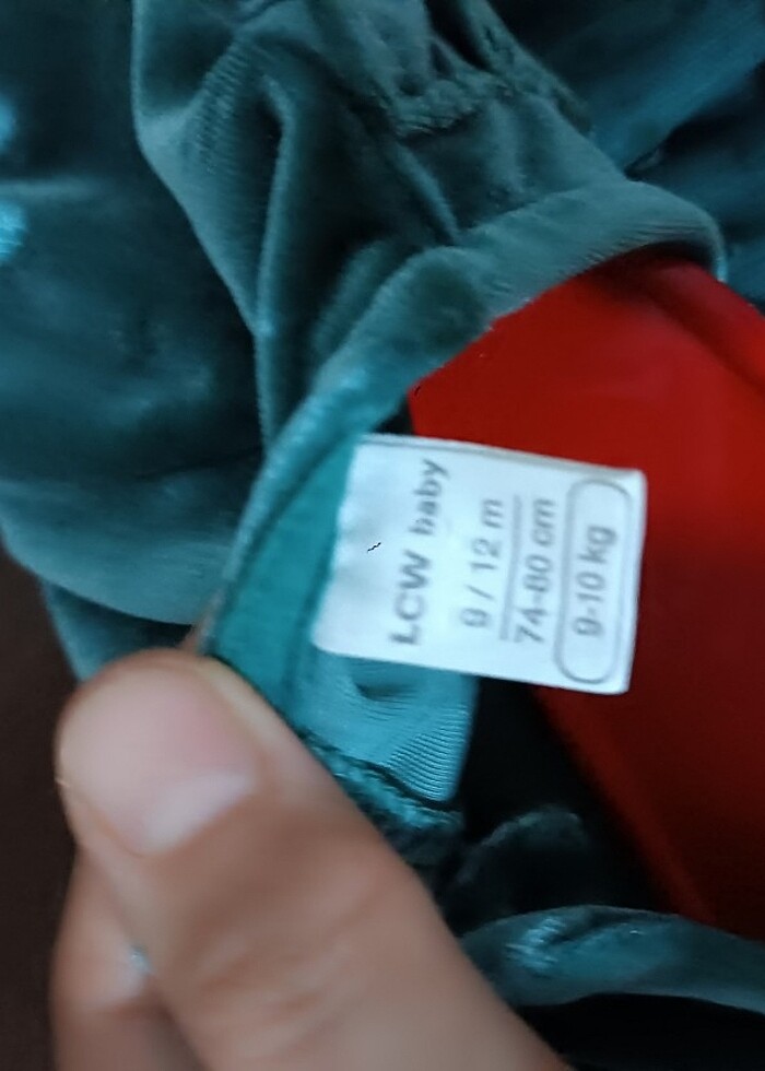 Kadife kız bebek elbisesi  - Görsel 2