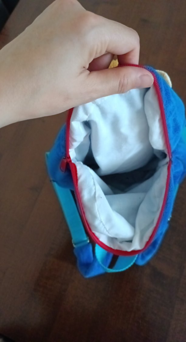 Mavi Sırt Çantası ve Renkli Oyuncak Kaplan - Görsel 3