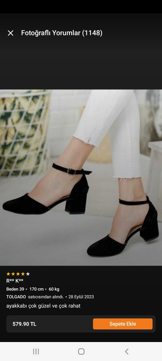 Kadın Siyah Topuklu Tokalı Ayakkabı - Görsel 2