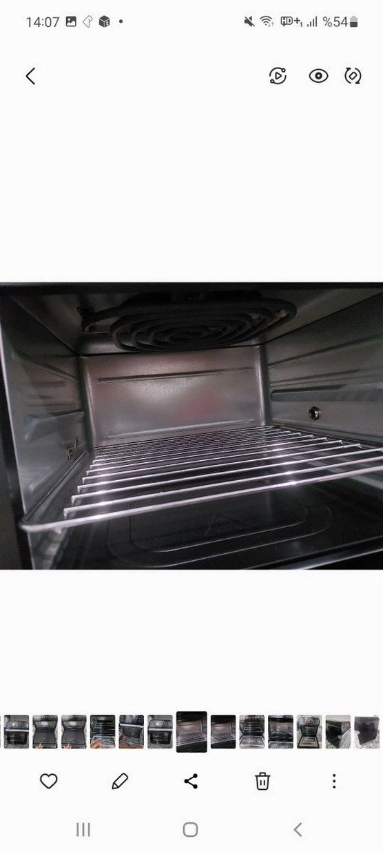 Siyah Kiwi Elektrikli Fırın ve Izgara - Görsel 3