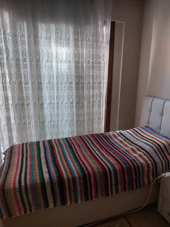 Çok Renkli Çizgili Örgü Battaniye/Yatak Örtüsü/Koltuk Örtüsü - Görsel 2