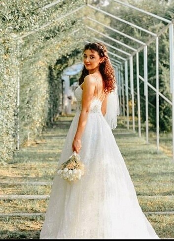 34/36 BEDEN GÜPÜRLÜ GELİNLİK - Görsel 3