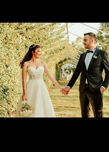 34/36 BEDEN GÜPÜRLÜ GELİNLİK - Görsel 2