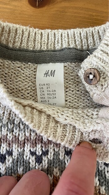 18-24 Ay Beden H&M jakarlı triko kazak