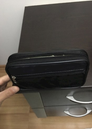 Siyah Fermuarlı Erkek Omuz Çantası - Görsel 2