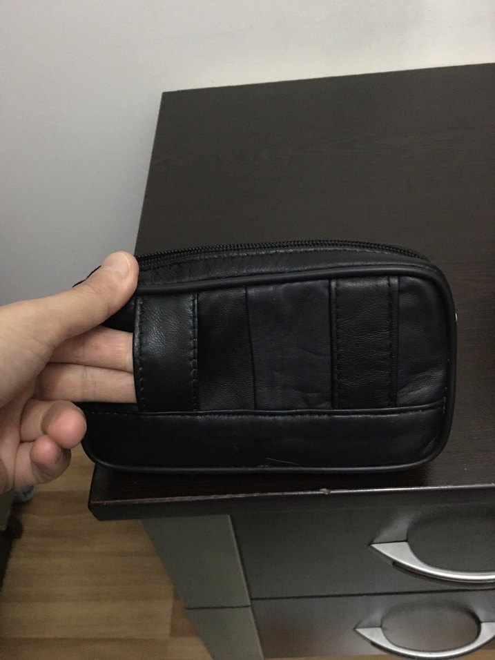 Siyah Fermuarlı Erkek Omuz Çantası - Görsel 3